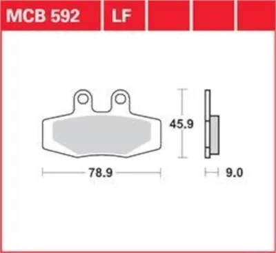 Produktbild von Bremsbeläge LG MCB 592, vorne für KTM EXC600LC4 LC4600 MX125 MX250 MX500