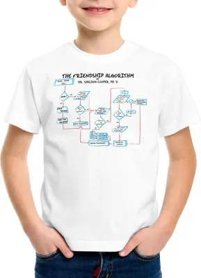 Produktbild von BaumwolleCloud Friendship Algorithm Kinder T-Shirt sheldon