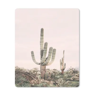 Produktbild von MuchoWow® Mauspad Mousepad Kaktus - Grün - Natur - Pflanzen 19x23 cm - Mousepads - Maus Mat - Pad - Mausunterlage - Mauspads - Spielen