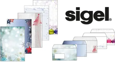 Produktbild von Sigel Weihnachts Motiv Papier Umschlag Weihnachten Druckerpapier Briefumschlag, Ausführung:DU 241 - 50x Umschlag