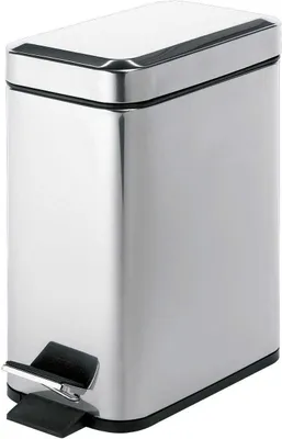 Produktbild von 5 Liter Edelstahl-Treteimer, rechteckig