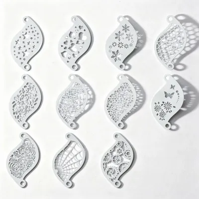 Image de Set de 11 pochoirs pour maquillage