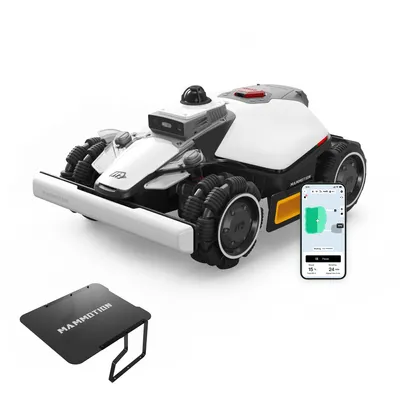 Productafbeelding van Robotmaaier Mammotion LUBA Mini 2 AWD 1500 met garage, zonder kabel, voor 1500 m², maait ook langs de randen, DropMow, auto-kaartgeneratie, 4G, APP