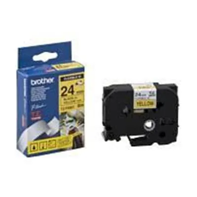 Obrázek produktu pro Brother TZE-FX651, Černá na žluté, TZ, Žlutá, Tepelný přenos, Papír, Čína