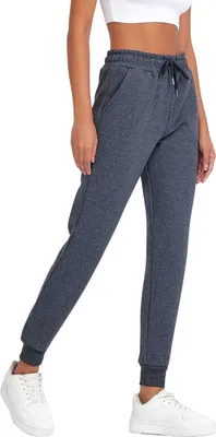 Produktbild von COMEOR Jogginghose Damen - Baumwolle Sporthose Lang, Trainingshosen, Frauen Freizeithosen, Sweatpants mit Regular Passform für Fitness, Yoga, Freizeit
