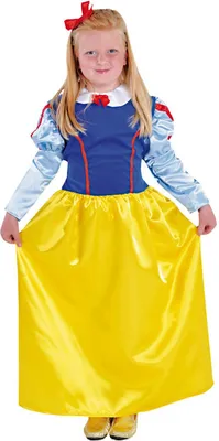 Produktbild von M207017-116-A gelb-blau Kinder Schneewittchen kleid Prinzessin Gr.116