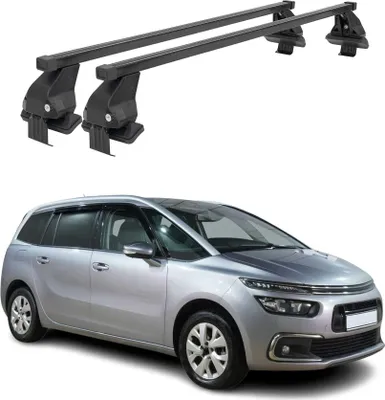 Produktbild von Menabo Dachträger für Citroen C4 Spacetourer 2018-2024 50kg Stahl Schwarz 2x