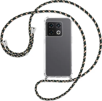 Produktbild von Handykette Backcover-Schutzhülle mit Band (Metall silberfarben) für OnePlus 10 Pro 5G - camouflage