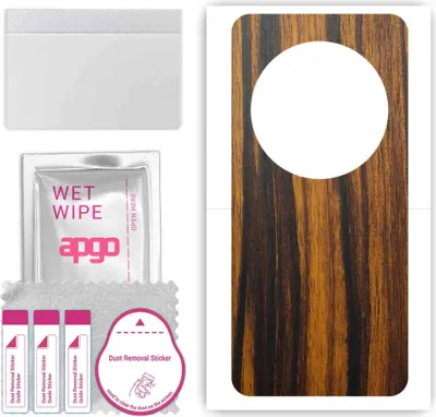 Produktbild von apgo Rückseite Schutzfolie, Skin, kompatibel mit Xiaomi 13 Ultra, Hinten Displayschutzfolie aus Vinylfolie, kratzfest, einfache Montage - Tigerwood