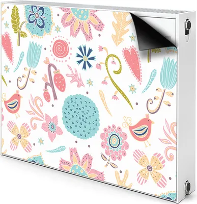 Produktbild von Magnet Radiator Magnet Mat Heizkörper Heizung Verkleidung Abdeckung 110x60 cm  - Bunte, Muster