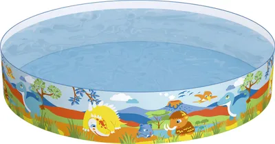 Produktbild von Bestway Fill 'N Fun Fixbecken "Dinosaurous", 183x38 cm - rund - 749 l; 55022