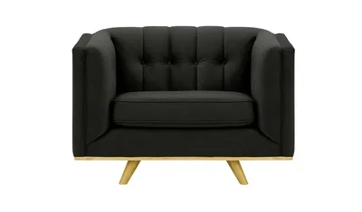 Produktbild von SLF24 - Sessel Vicenza - schwarz - Velluto 20