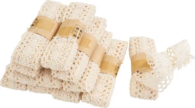Produktbild von VBS Spitzenband "Creme", L 2 m, 12 Stück Design 3