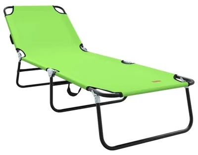 Image de Chaise longue pliante avec dossier réglable