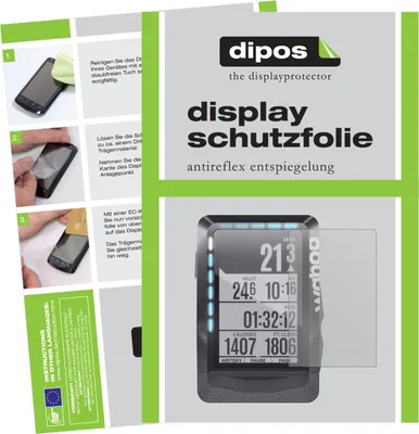 Produktbild von 3x Schutzfolie für Wahoo Elemnt GPS matt Displayschutzfolie Folie Display Schutz dipos
