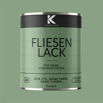 Produktbild von Kenzopaints 750ml Fliesenlack Fliesenfarbe - Blassgrün (RAL 6021)