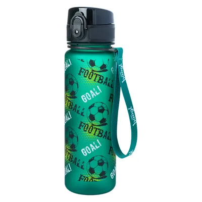Produktbild von Baagl Children's Water Bottle, Leak-Proof Water Bottle, 500 ml, School and Sports Bottle for Boys Tritan (Football)