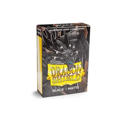 Produktbild von Dragon Shield Small Sleeves - Mattschwarz (60 Sleeves)