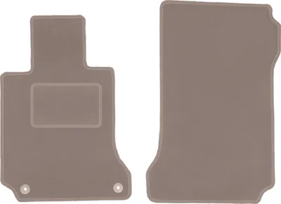 Image de Tapis de sol en velours pour Mercedes C W204 berline, break, coupé (2007-2014) - tapis de sol avant LUX beige (2 pièces)