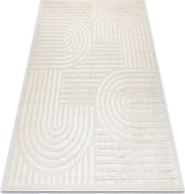 Produktbild von Teppich SANTO SISAL 0989 geometrisch weiß Weiß 160x220 cm