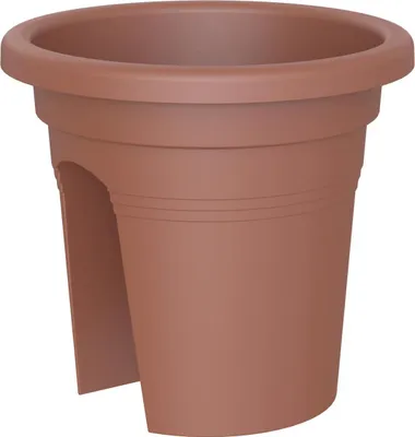 Produktbild von artevasi© VENEZIA Geländertopf Terracottafarben 30 cm - Kunststoff