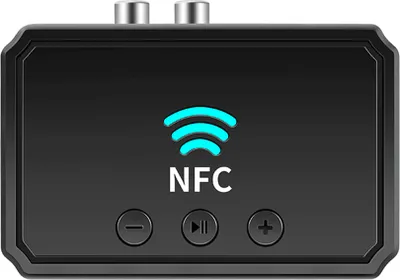 Produktbild von Bluetooth Audio Receiver Nfc Wireless Lautsprecher mit 2 Adapter Schwarz