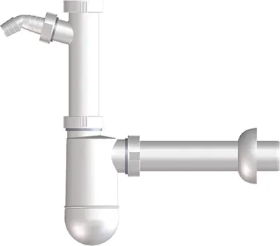 Produktbild von HL Hutterer & Lechner HL132.1/30 WT-Siphon DN32x5/4 Zoll m. WG-Anschl. u. Rosette, 1 Stk.