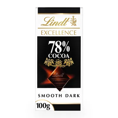 Obrázok produktu pre Lindt Excellence, Tmavá čokoláda, 100 g, 1 kusov, 2384 kJ, 576 kcal, 46 g