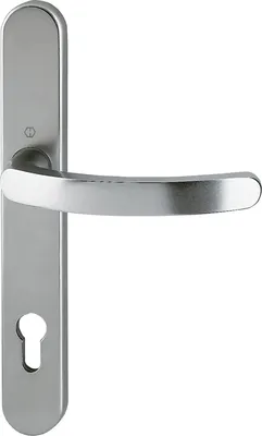 Produktbild von Schmalrahmen-Halbgarnitur Hoppe 1931683 Luxembourg 1500/3357SN PZ Lochabstand 92 mm Alu F9 eloxiert