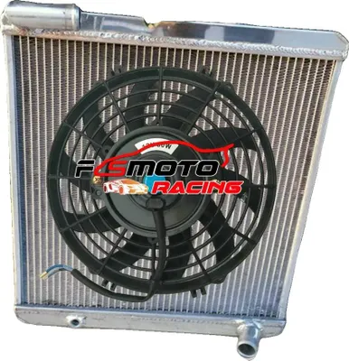 Image de Radiateur en aluminium, conçu pour Triumph TR6, performances de refroidissement améliorées, radiateur et ventilateur