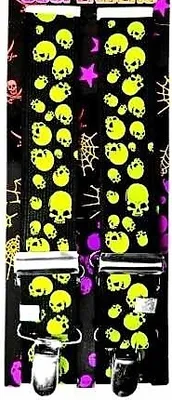 Produktbild von Hosenträger mit Totenköpfen, Suspenders with skulls,Tirantes con calaveras
