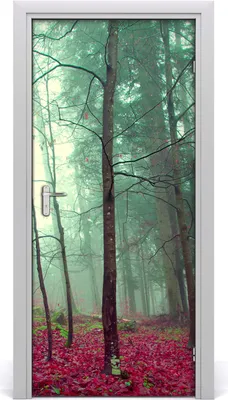 Produktbild von Tulup Türaufkleber 95x205 cm Dekorative Aufkleber Selbstklebend Wasserdichte Tapete Abnehmbar Schlafzimmer Wohnzimmer Wohnkultur - Wald im Herbst