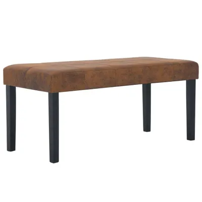 Immagine prodotto di Panca vidaXL 106 cm, marrone effetto pelle scamosciata