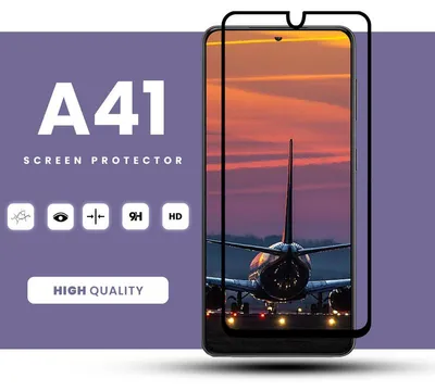 Obrázok produktu pre 1-balenie Samsung Galaxy A41 Ochranné sklo na displej - Tvrdené sklo 9H - Super kvalita 3D