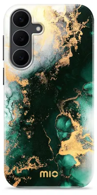 Produktbild von MIO Handyhülle für Samsung Galaxy S25 FE MagSafe Hülle Hardcase Backcover - Green Marble