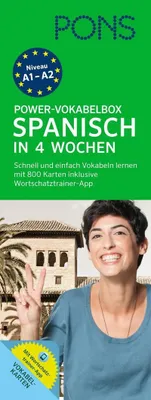 Immagine prodotto di PONS Power-Vokabelbox Spagnolo: 800 schede di vocabolario e app per l'allenamento del lessico