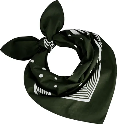Tobeni 000803 Bandana mit Punkte Nickituch in 100 Baumwolle Grün