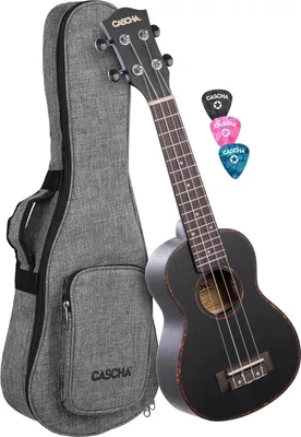 Zdjęcie produktu dla Cascha HH 2262L Black Ukulele sopranowe
