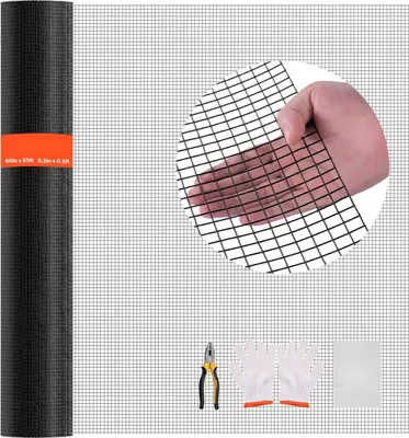 Immagine prodotto di Recinzione in rete metallica - Rotolo di rete metallica saldata - Dimensioni 152 cm x 15,24 m - Maglia 1,27 cm - Spessore filo 1,06 mm - Zincata e rivestita in PVC - Per conigli e pollame