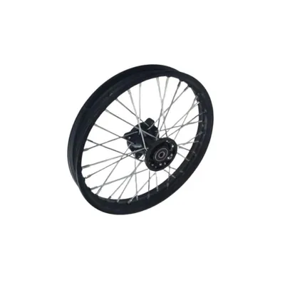 Produktbild von Dirtbike Stahlfelge Pitbike Rad Ersatzfelge 1,4 x 14 Zoll vorne 12 mm Achse