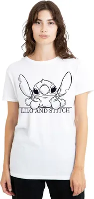 Image de Lilo & Stitch - T-shirt pour femme TV25244 (XL) (Blanc)