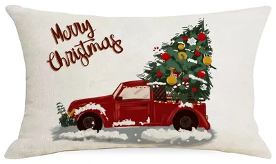Weihnachtskissenbezug 30x50 cm, Winterdeko, Wohnzimmer
