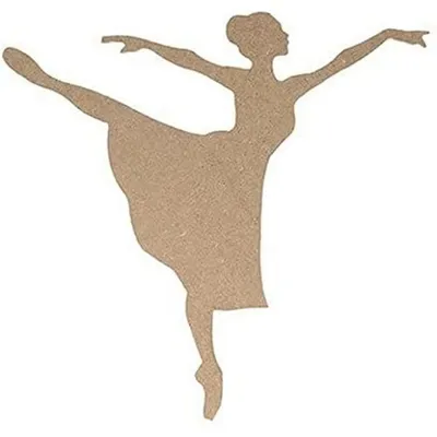 Dekohalter aus Holz, 15 x 14 x 0,6 cm
