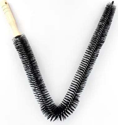 Produktbild von Heizkörper Bürste Langer Griff und Flexible Heizkörperbürste für Heizkörper Reinigungsbürste den Reinigen Heizungsreiniger Trocken- und Nassputzen Staubbindend,Länge ca. 70 cm,Schwarz
