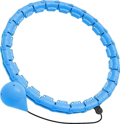 Produktbild von Smart Hula-Hoop-Reifen einstellbar zum Trainieren, Fitness Bauchtrainer Gymnastikreifen - SPINSLIM Blau