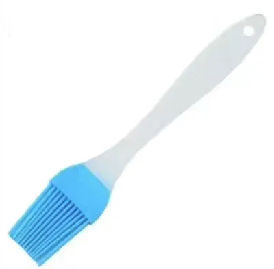 Productafbeelding van Mini-taartborstel – Kleinere taartborstel – Siliconen borstel – Vetborstel – Voor het aanbrengen van vet – Blauw – Keukenaccessoire – Bakken – Koken – 17 cm lang – CHPN