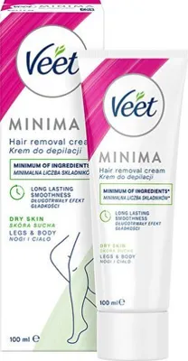 Image de Veet Silk & Fresh Minima crème dépilatoire 100ml