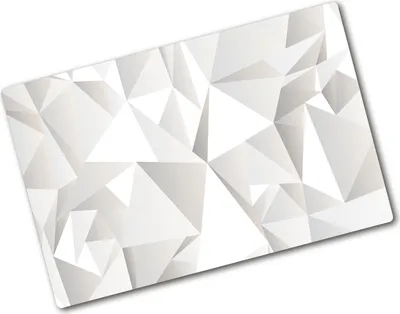 Produktbild von Tulup Glas Herdabdeckplatte - 80x52 cm - Glaskeramikkochfeld-Abdeckung Spritzschutz Glasabdeckplatte - Einteilig - Sonstige - Abstraktes - Weiß