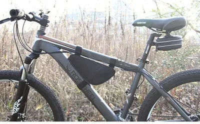 Produktbild von System-S Fahrrad Tasche Werkzeugtasche für Fahrradrahmen Stange dreieckig Schwarz