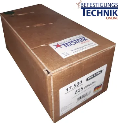 Produktbild von Prebena Fermacell Klammer Z25CDNKHA 25mm verzinkt für 4C-Z50 TJEP PZ-16/50 KG 725 KL-57 17,5M Pa